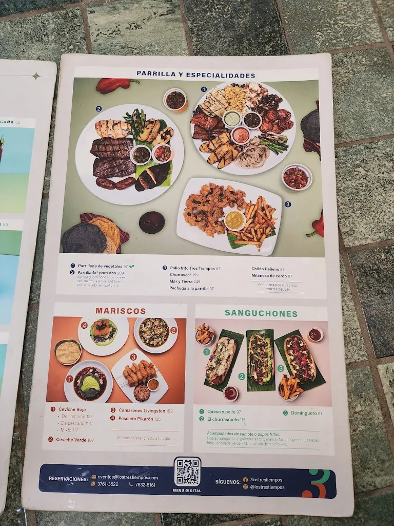 Menu_Los Tres Tiempos_Antigua La_image_4