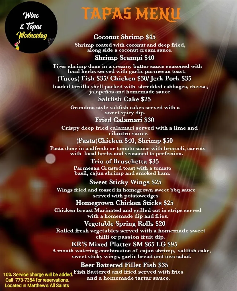 Menu_KR'S Homegrown Restaurant_Antigua La_image_2