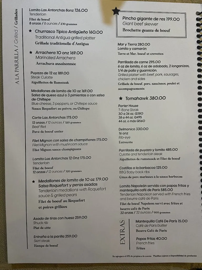 Menu_Las Antorchas_Antigua La_image_4