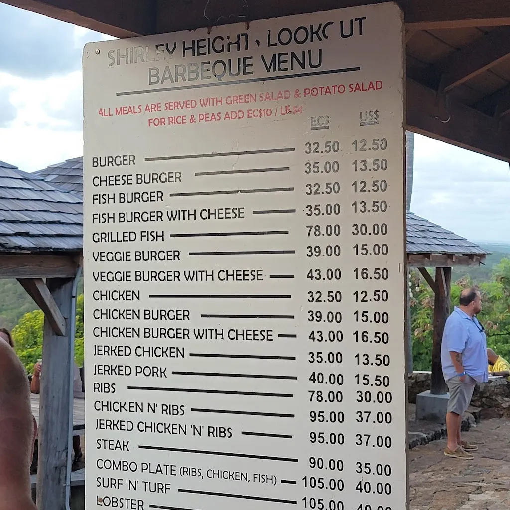 Menu_Shirley Heights Lookout_Antigua La_image_1
