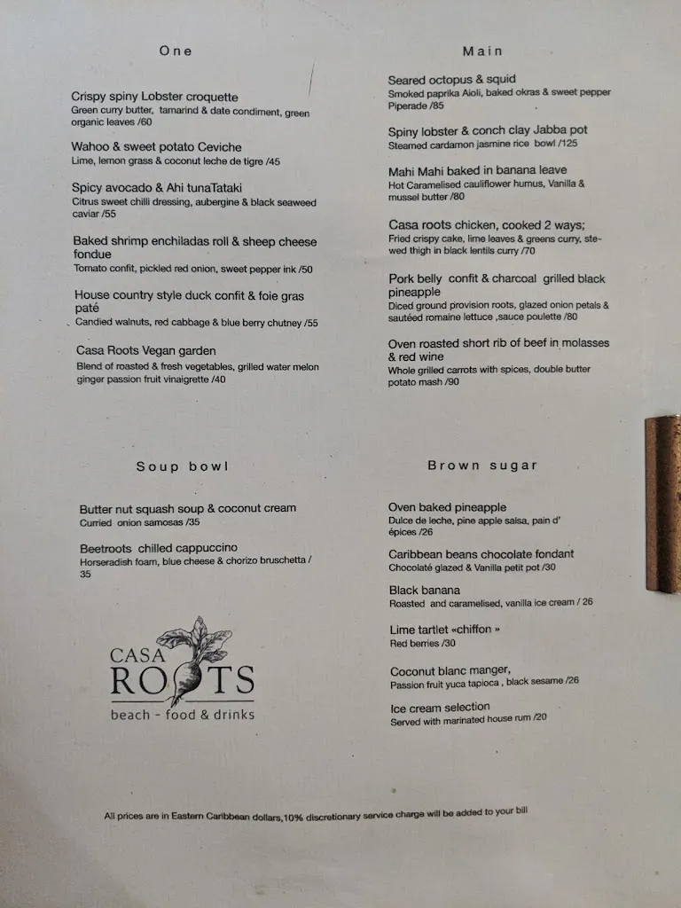 Menu_Casa Roots - Beach - Food & Drinks_Antigua La_image_3
