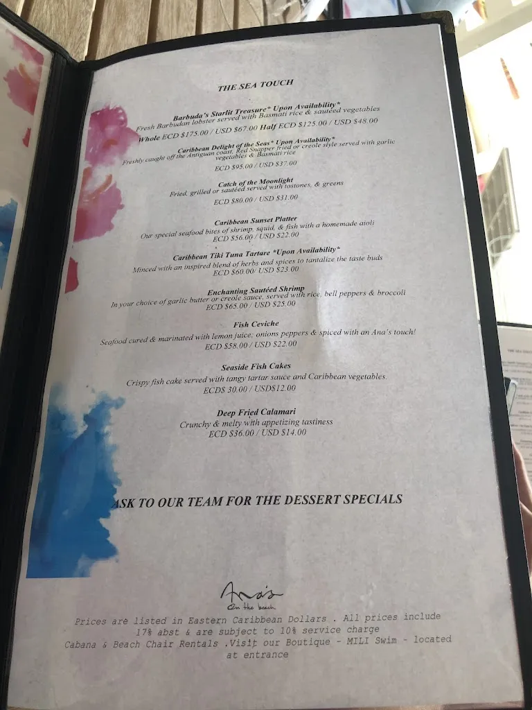 Kaylea Campbell_Ana's On The Beach_Antigua La_review