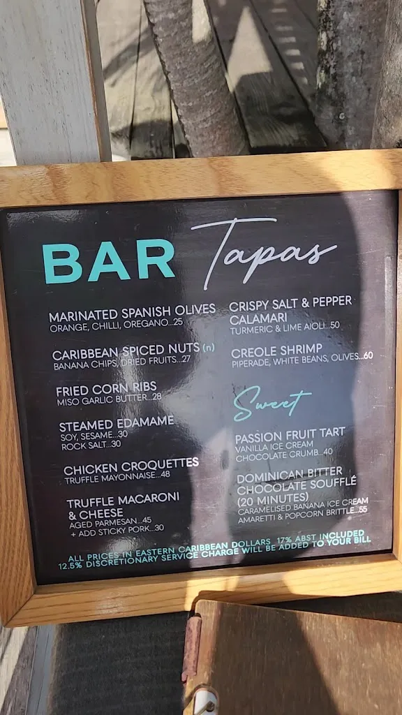 Menu_Sheer Rocks_Antigua La_image_1