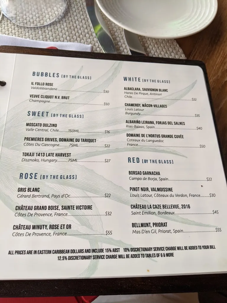 Menu_Sheer Rocks_Antigua La_image_4