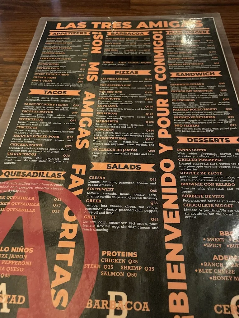 Menu_Las Tres Amigas_Antigua La_image_3