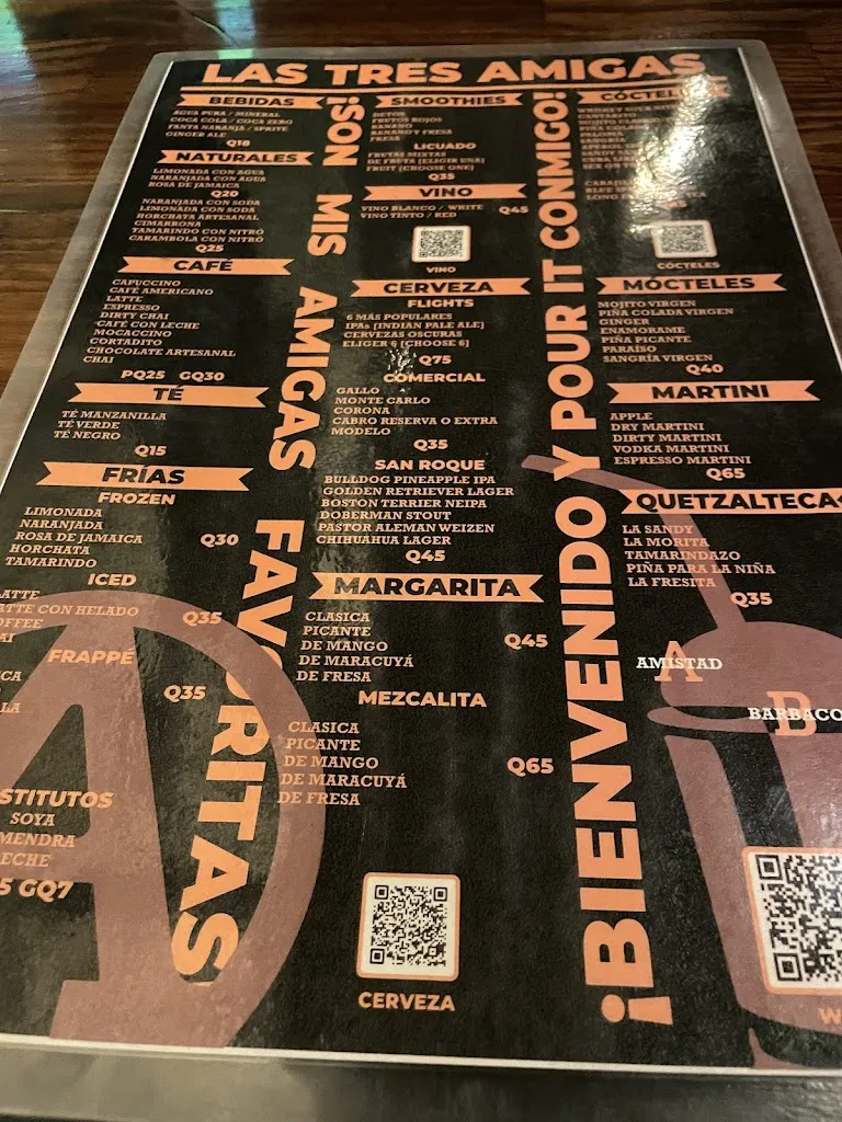 Menu_Las Tres Amigas_Antigua La_image_4