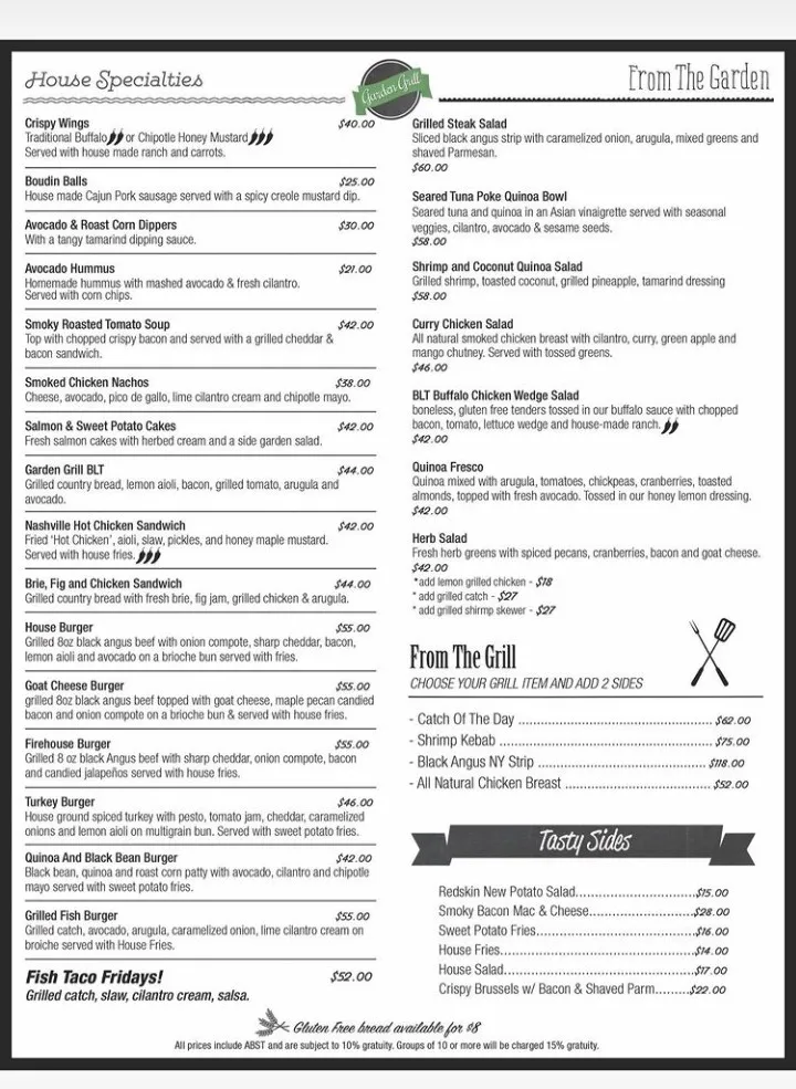 Menu_Garden Grill_Antigua La_image_1