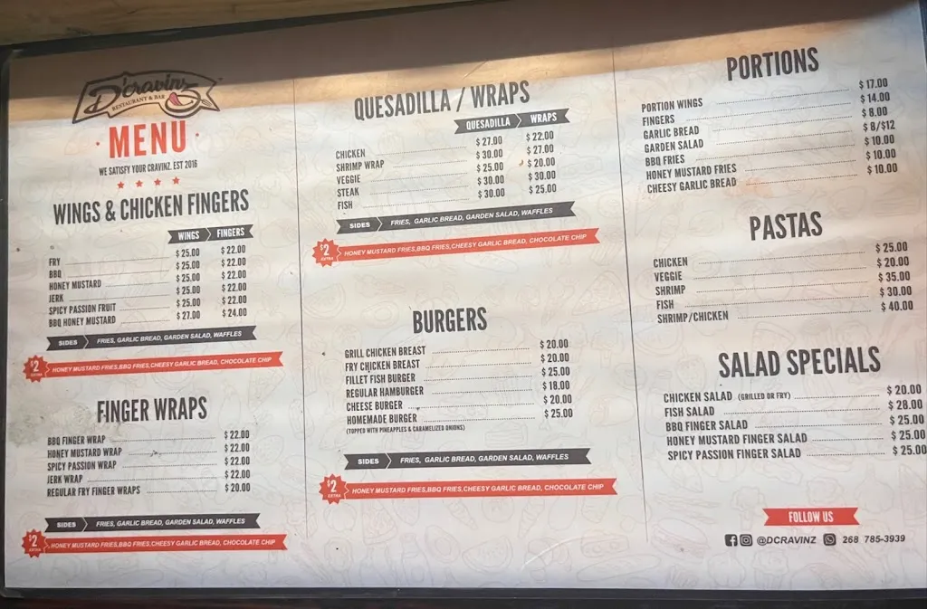 Menu_D'cravinz Restaurant & Bar_Antigua La_image_1