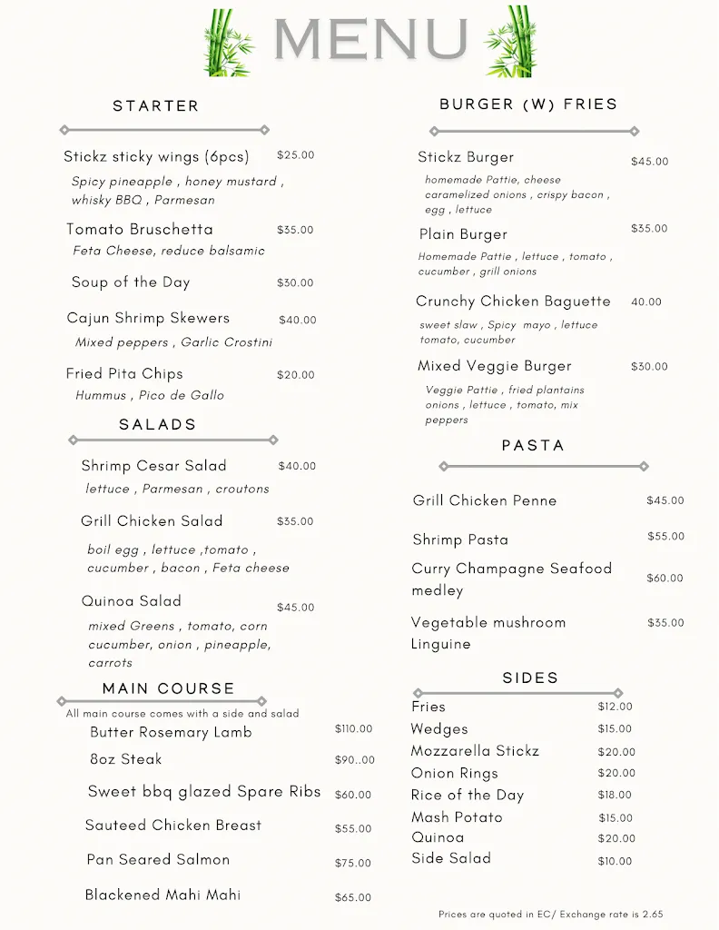 Stickz Bar and Restaurant_Antigua La_menu_image_1