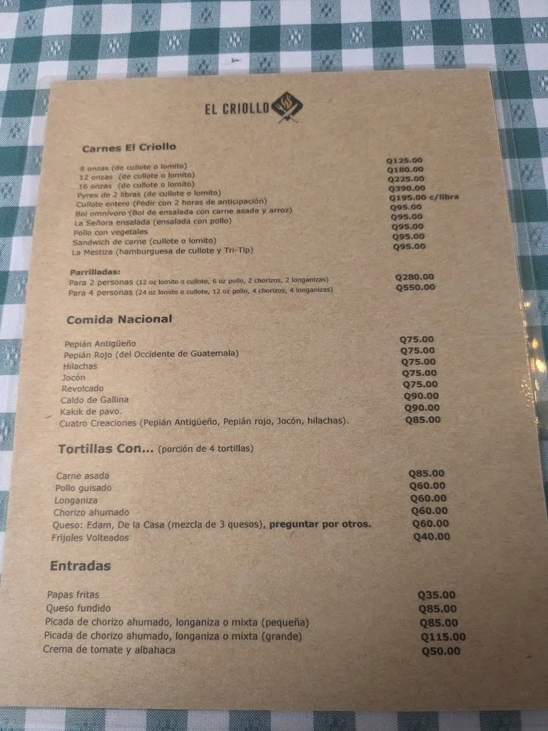 Menu_El Criollo_Antigua La_image_2