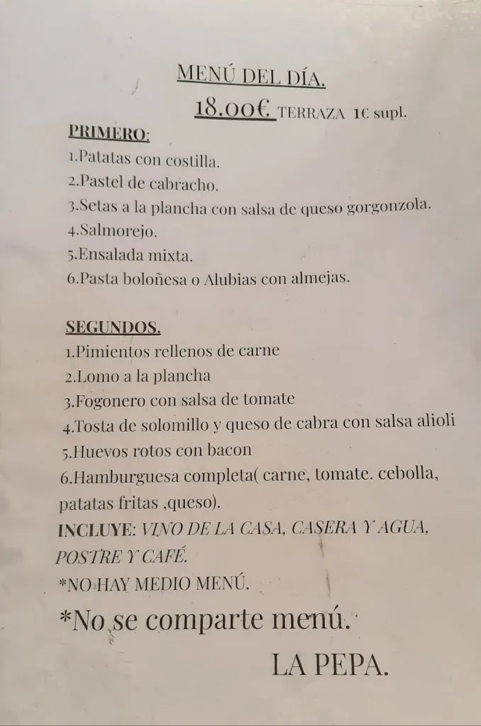 Menu_La Pepa ( Cerrado por Vacaciones desde el 29 septiembre hasta el 06 octubre)_Astorga_image_1