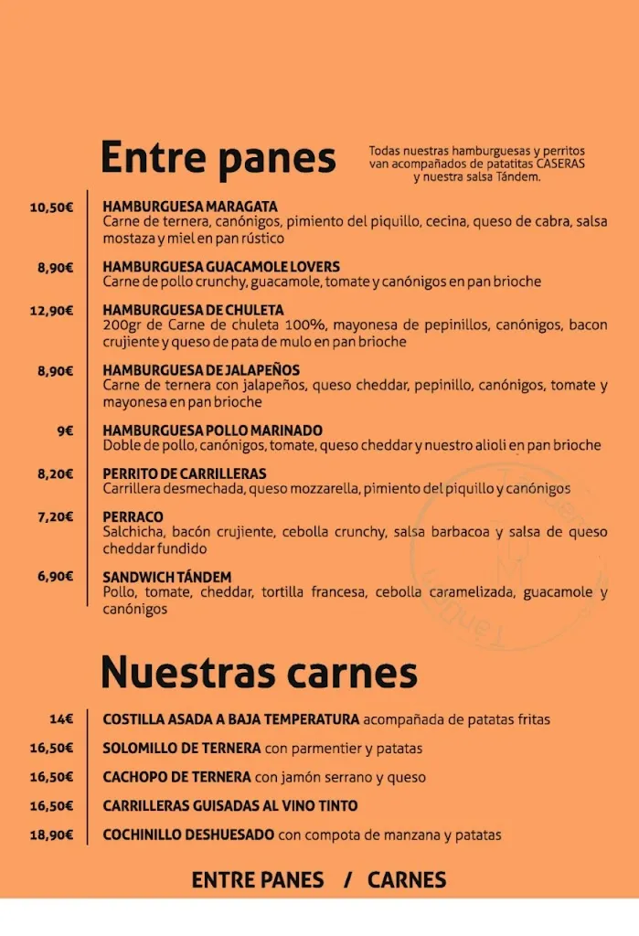 Menu_Restaurante Tándem_Astorga_immagine_3