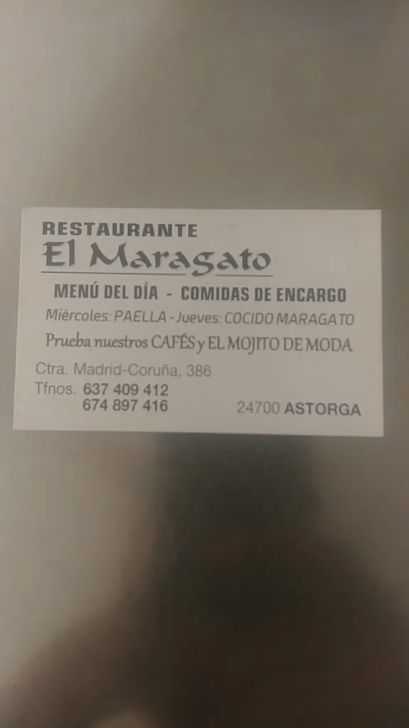 Menu_Café Restaurante El Maragato_Astorga_image_3