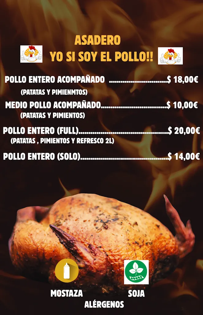 Menu_Asadero yo si soy el pollo!! - ASTORGA - Restaurante_Astorga_image_1