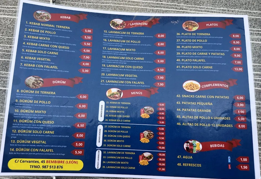 Menu_DONNER KEBAB BEMBIBRE MJ_Bembibre_image_1
