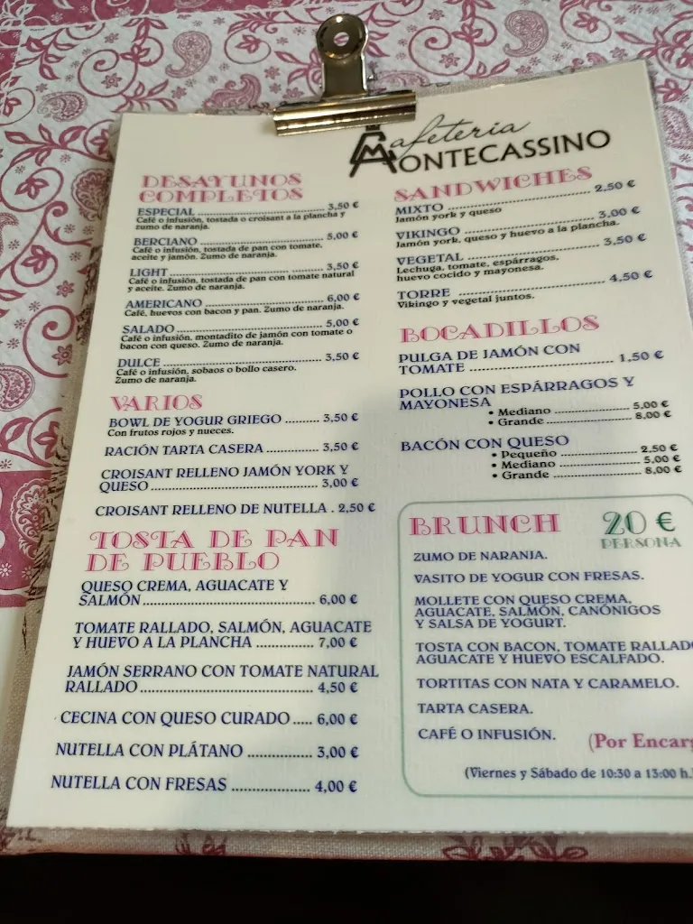 Menu_Cafeteria Montecassino_Bembibre_image_2