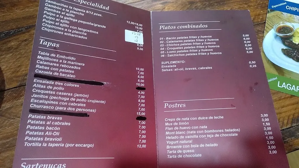 Menu_La Tapería_Bembibre_image_3