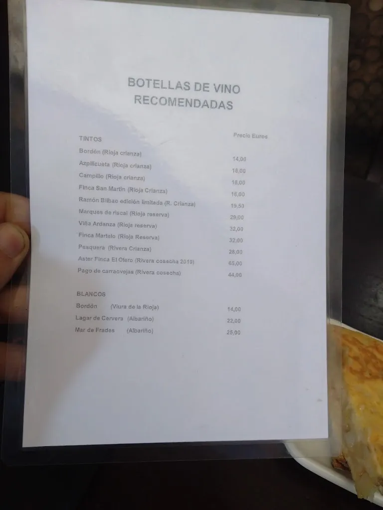 Menu_Bar restaurante Azteca_Boñar_immagine_2