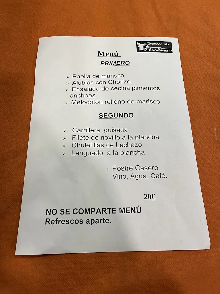 Menu_La Penúltima cervecería_Bañeza La_image_1