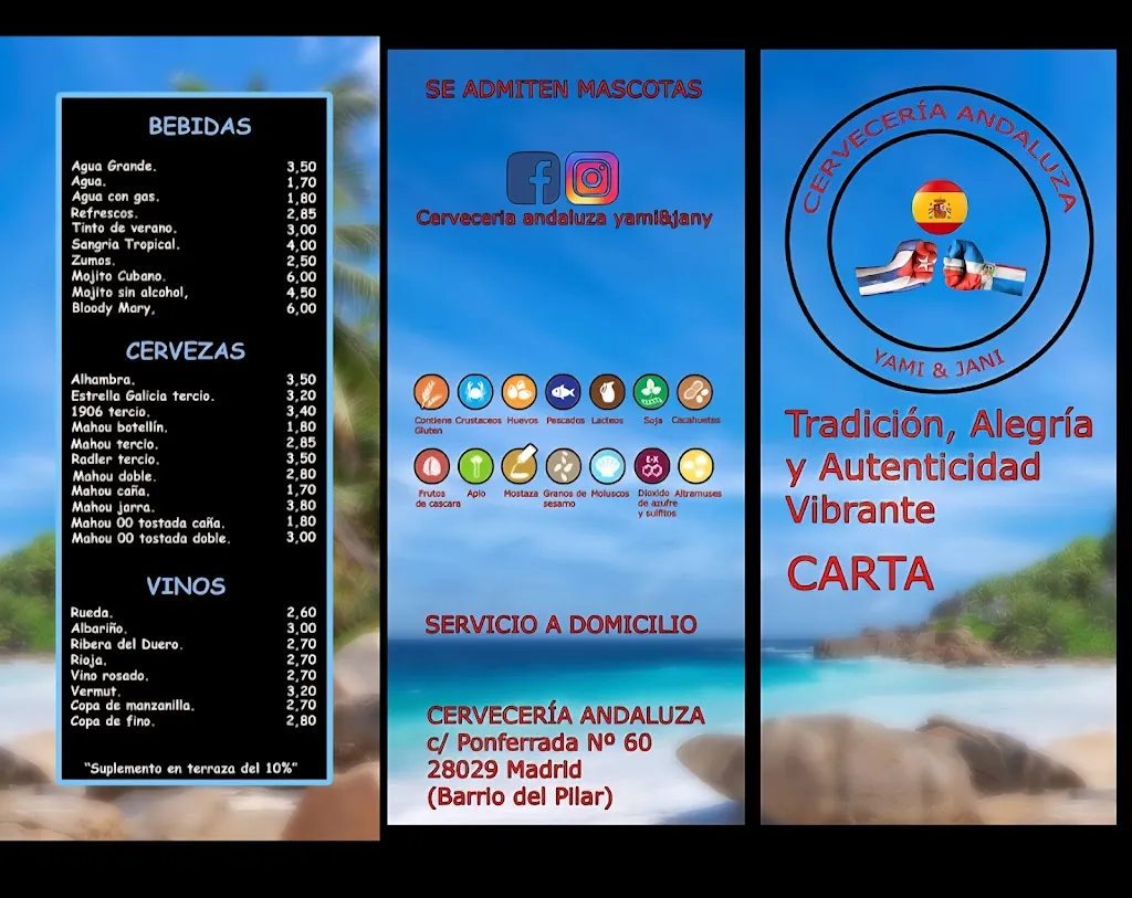Menu_Cervecería Andaluza Yami&Jani_Bañeza La_immagine_2