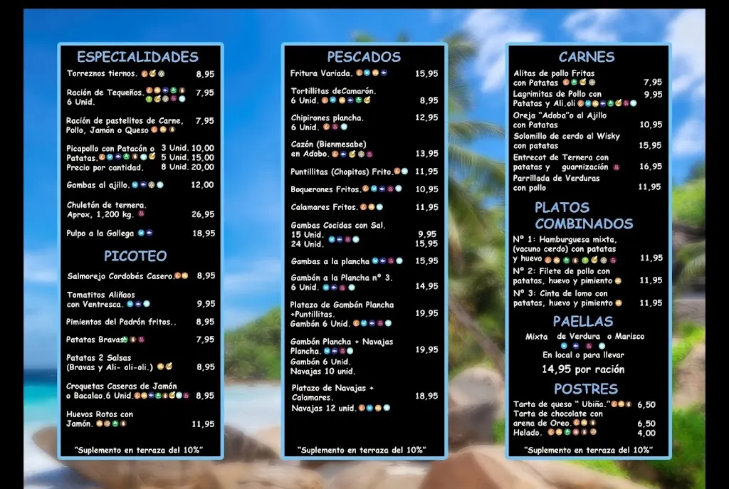 Menu_Cervecería Andaluza Yami&Jani_Bañeza La_immagine_3