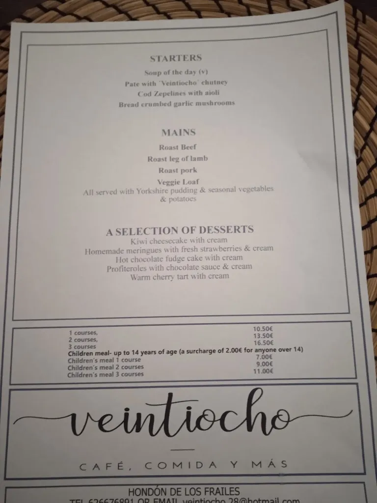 Menu_Restaurante Veintiocho 28_Hondón de los Frailes_image_3