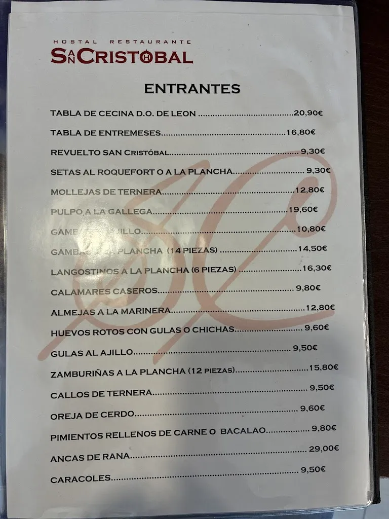 Menu_San Cristóbal Restaurante_Bañeza La_image_1