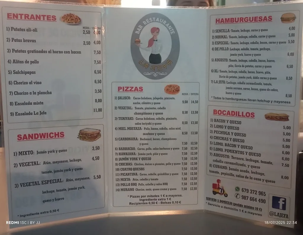 Menu_La Jefa_Bañeza La_image_1