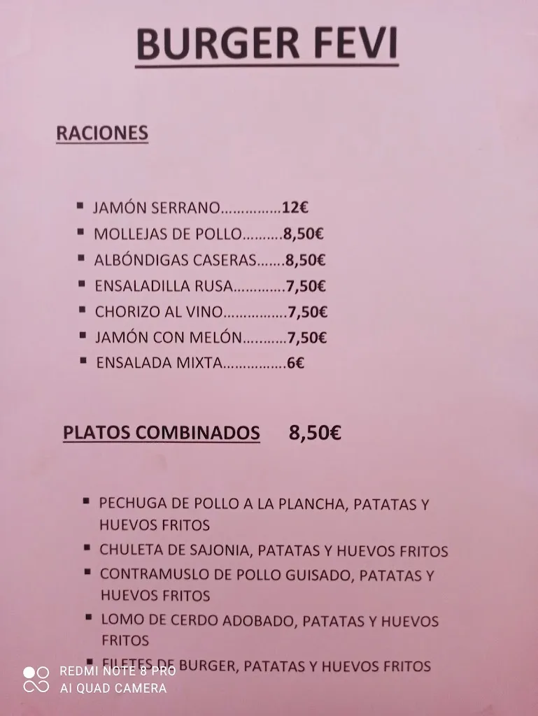 Menu_BURGER FEVI_Bañeza La_immagine_2