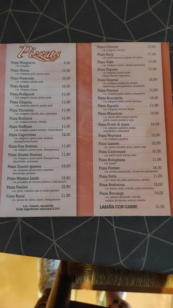 Menu_Pizzeria Valle_Bañeza La_image_1