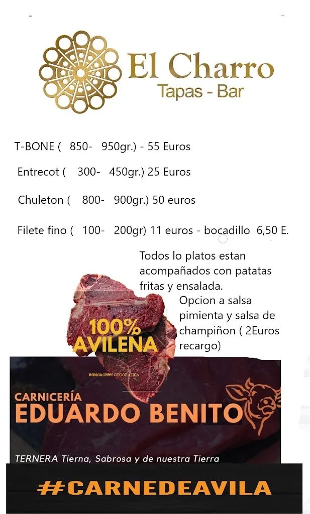 Menu_El Charro_Hondón de los Frailes_image_1