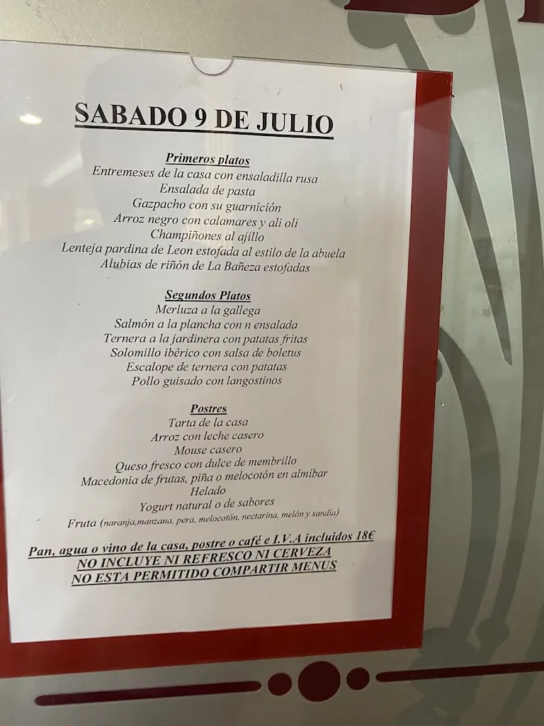 Menu_Area de Servicio_Bañeza La_image_1