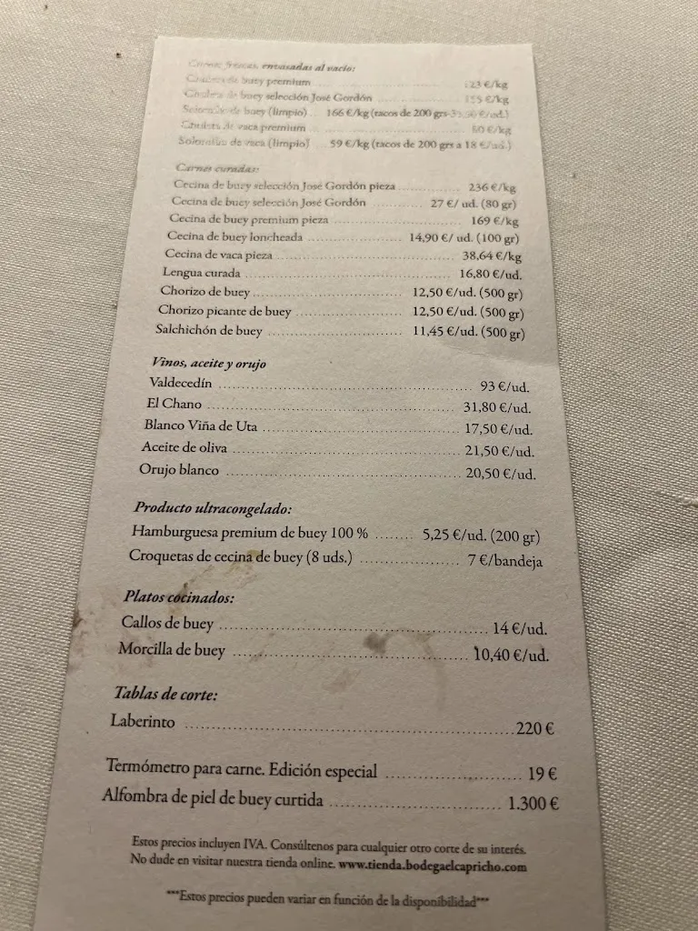 Menu_Bodega El Capricho_Bañeza La_image_2
