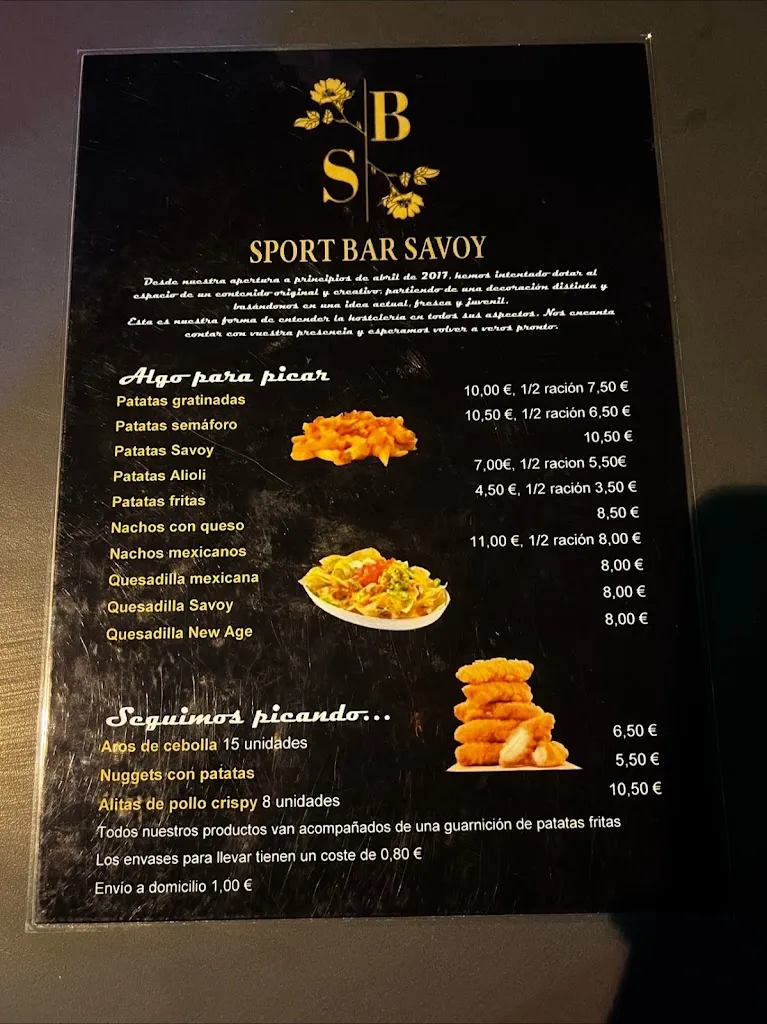 Menu_Sport Bar Savoy_Bañeza La_image_2