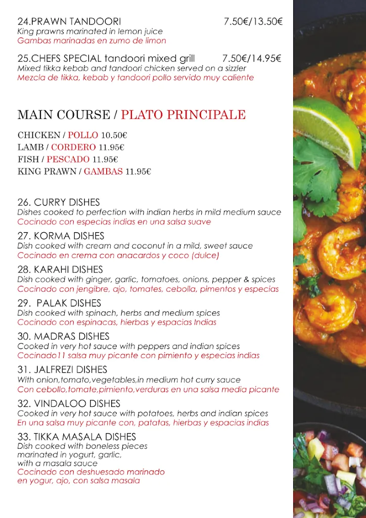 Menü_Punjabi Virsa Hondon_Hondón de los Frailes_Bild_1