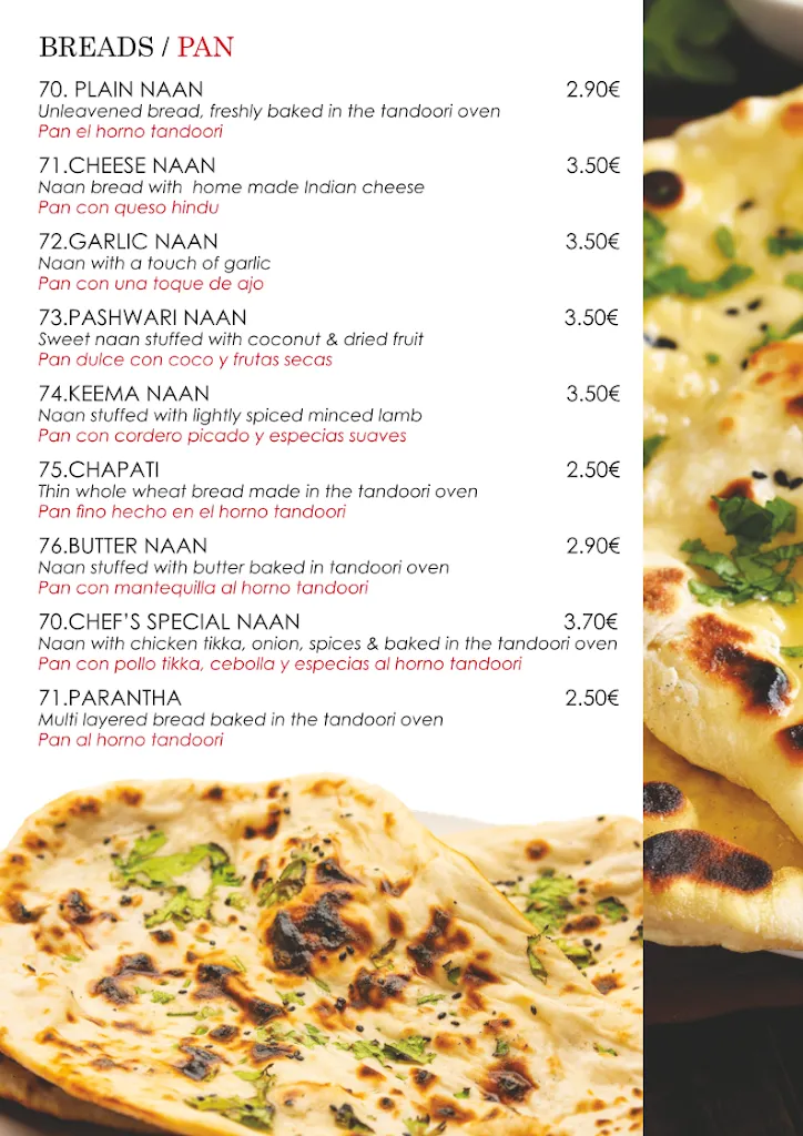 Menü_Punjabi Virsa Hondon_Hondón de los Frailes_Bild_2