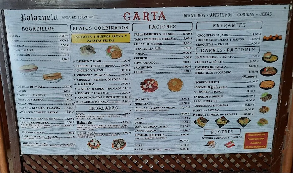 Menu_Área de Servicio Palazuelo_Campazas_image_1