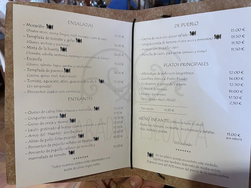 Menu_La Abadía de Eslonza_Benuza_immagine_1