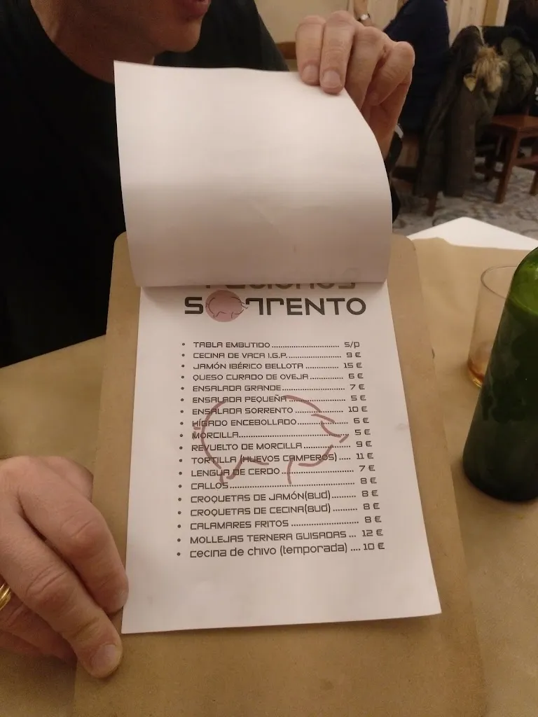 Menu_Restaurante Sorrento_Benuza_immagine_2