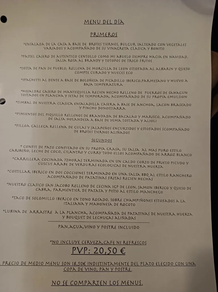 Menu_Entredos Gastrobar Restaurante_Benuza_image_4