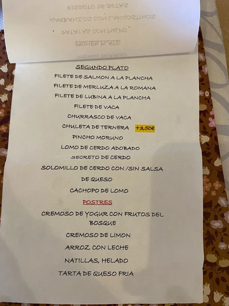 Menu_Bar Restaurante Casa Dobe_Benuza_image_3