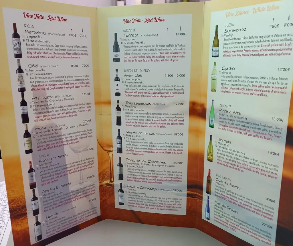 Menü_Bar Cafetería Amanecer_Jacarilla_Bild_1