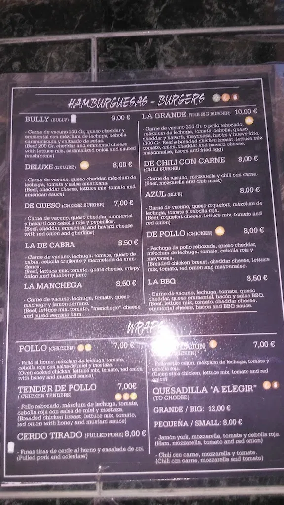 Menu_Bully Burger | Hamburguesería en La Vega Baja | Comida de gran calidad_Jacarilla_image_1