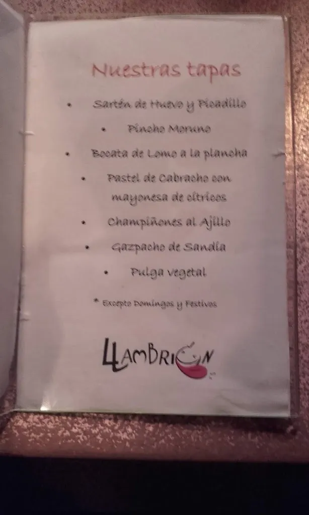 Menu_Cervecería Mesón Llambrión_Carrizo de la Ribera_image_2