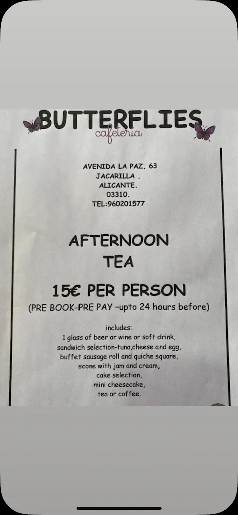 Menu_Butterflies Cafetería_Jacarilla_image_3