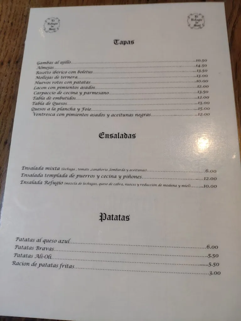 Menu_El Refugio de Saul_Cacabelos_image_4