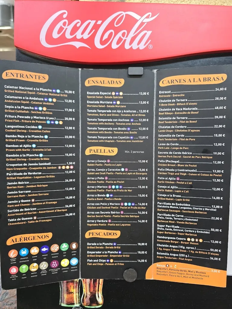 Menü_Restaurante Mesón La Fortaleza_Jacarilla_Bild_1