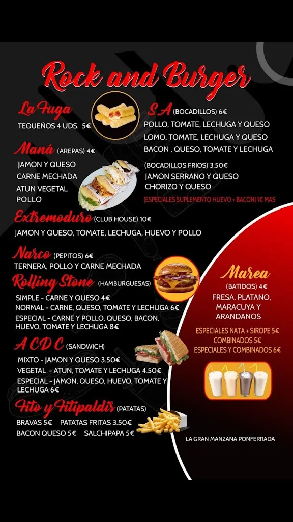 Menu_Rock and Burguer_Cacabelos_immagine_1