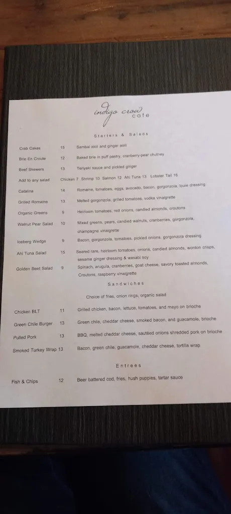 Menu_Indigo Crow Cafe_Corrales_image_4