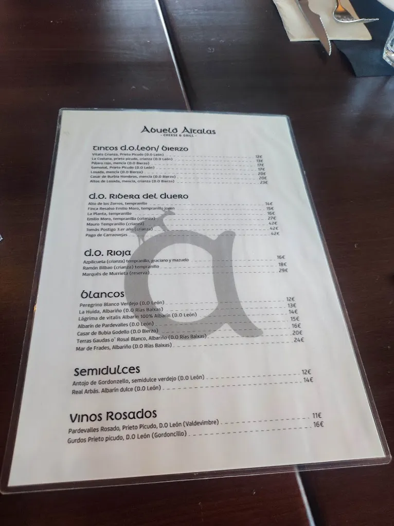 Menu_Aitalas Restaurante - Cheese & Grill_Cubillas de Rueda_image_3
